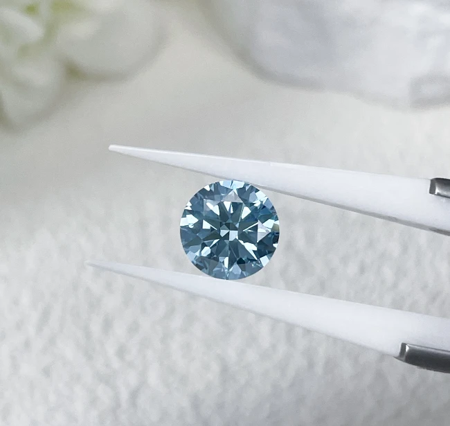 Lab Grown Blue Diamond With IGI Certiticates